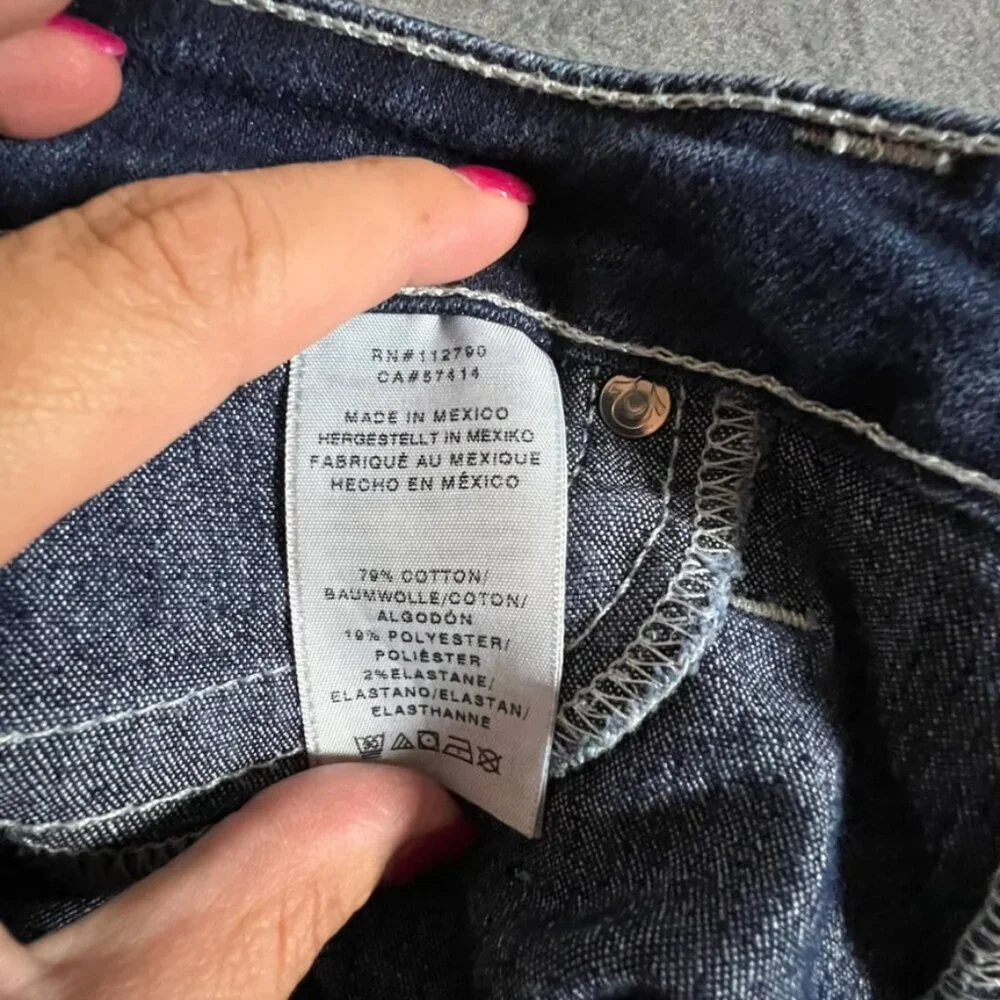 True Religion Jeans 32x29 Denim Legging Jegging White Stitch FLap Pocket - Picture 6 of 11